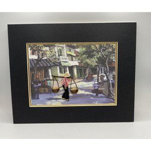 Chinese 3D paper art print market baskets